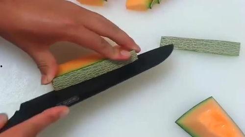 吃哈密瓜的正确切法视频,轻松掌握完美切法视频教程